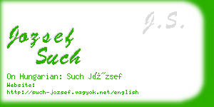 jozsef such business card